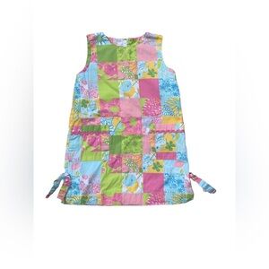 Lilly Pulitzer Size 4 Fruit and Floral Print Patchwork Shift Dress